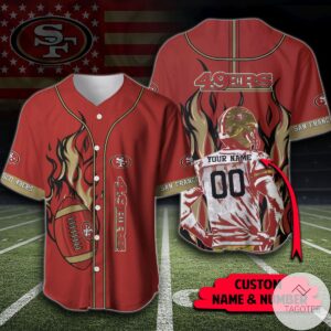Personalized Nfl San Francisco 49Ers Shirt Baseball Jerseys