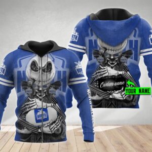 Personalized North Melbourne Football Club 3D Hoodie Afl 3D Hoodie Jack Skellington Custom Name 3D All Over Printed Hoodie - 4d0167b41eab