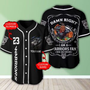 Personalized Nrl New Zealand Warriors I Am A Warriors Fan Baseball Jersey