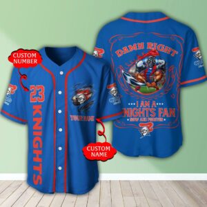 Personalized Nrl Newcastle Knights I Am A Knights Fan Baseball Jersey
