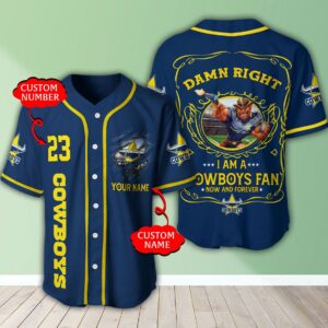 Personalized Nrl North Queensland Cowboys I Am A Cowboys Fan Baseball Jersey