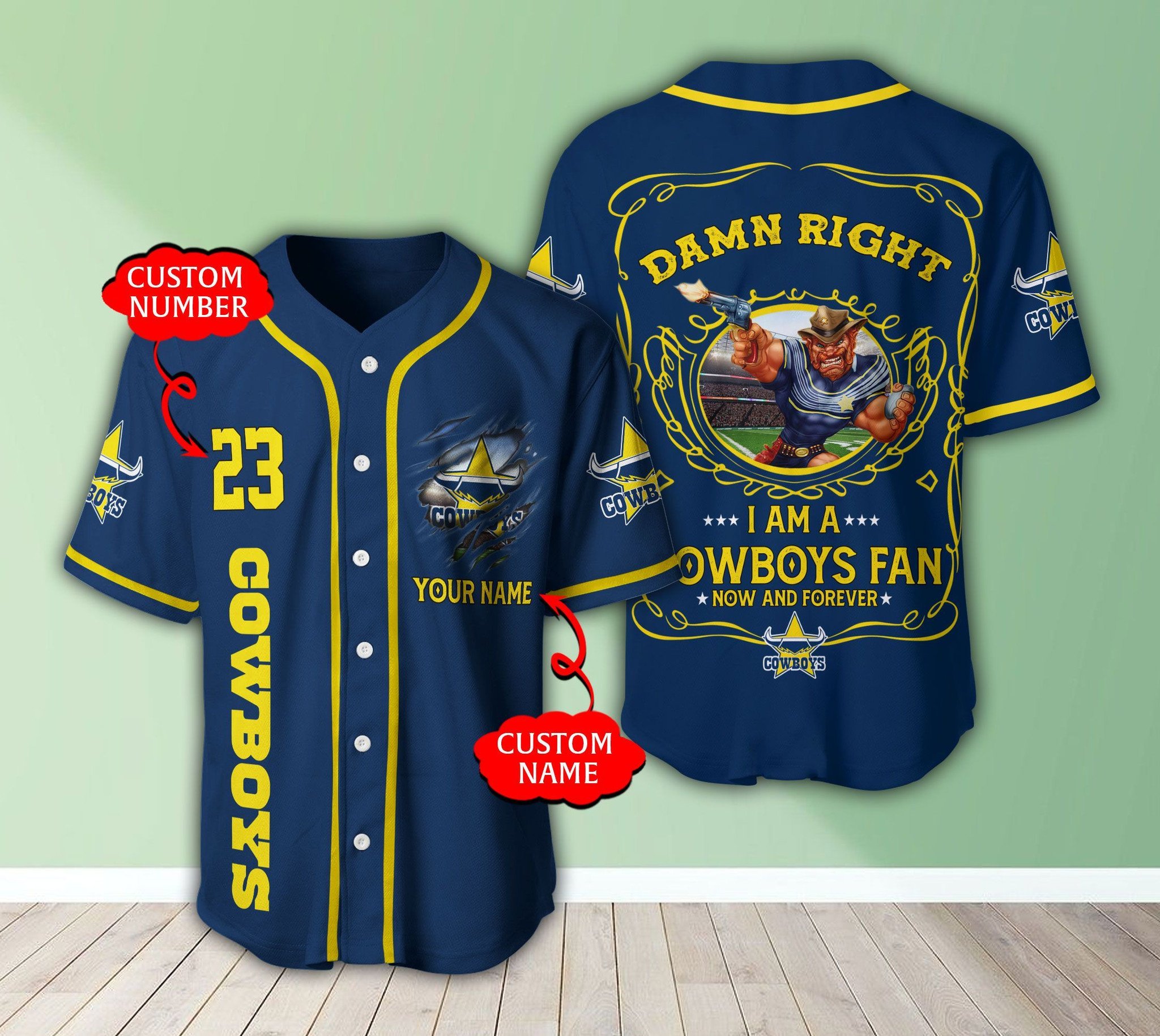 Personalized Nrl North Queensland Cowboys I Am A Cowboys Fan Baseball Jersey Personalized Nrl North Queensland Cowboys I Am A Cowboys Fan Baseball Jersey
