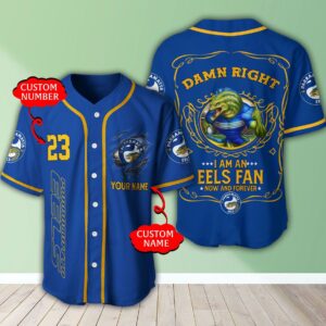 Personalized Nrl Parramatta Eels I Am A Eels Fan Baseball Jersey