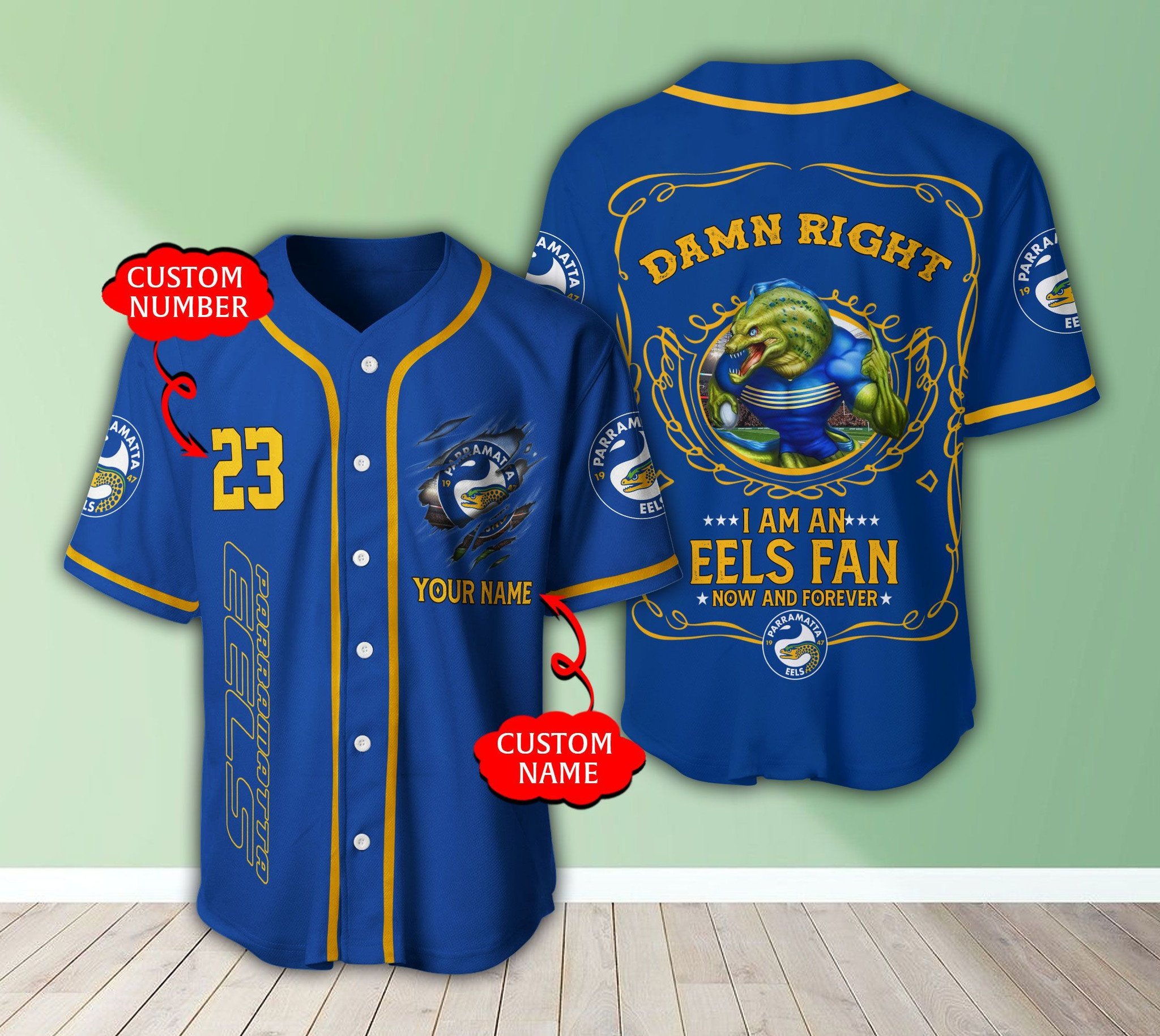 Personalized Nrl Parramatta Eels I Am A Eels Fan Baseball Jersey Personalized Nrl Parramatta Eels I Am A Eels Fan Baseball Jersey