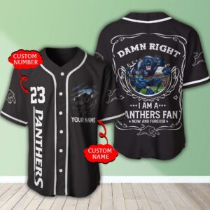 Personalized Nrl Penrith Panthers I Am A Panthers Fan Baseball Jersey