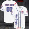 Personalized Old Style Custom White Baseball Jersey