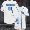 Personalized Pabst Blue Ribbon Custom White Baseball Jersey