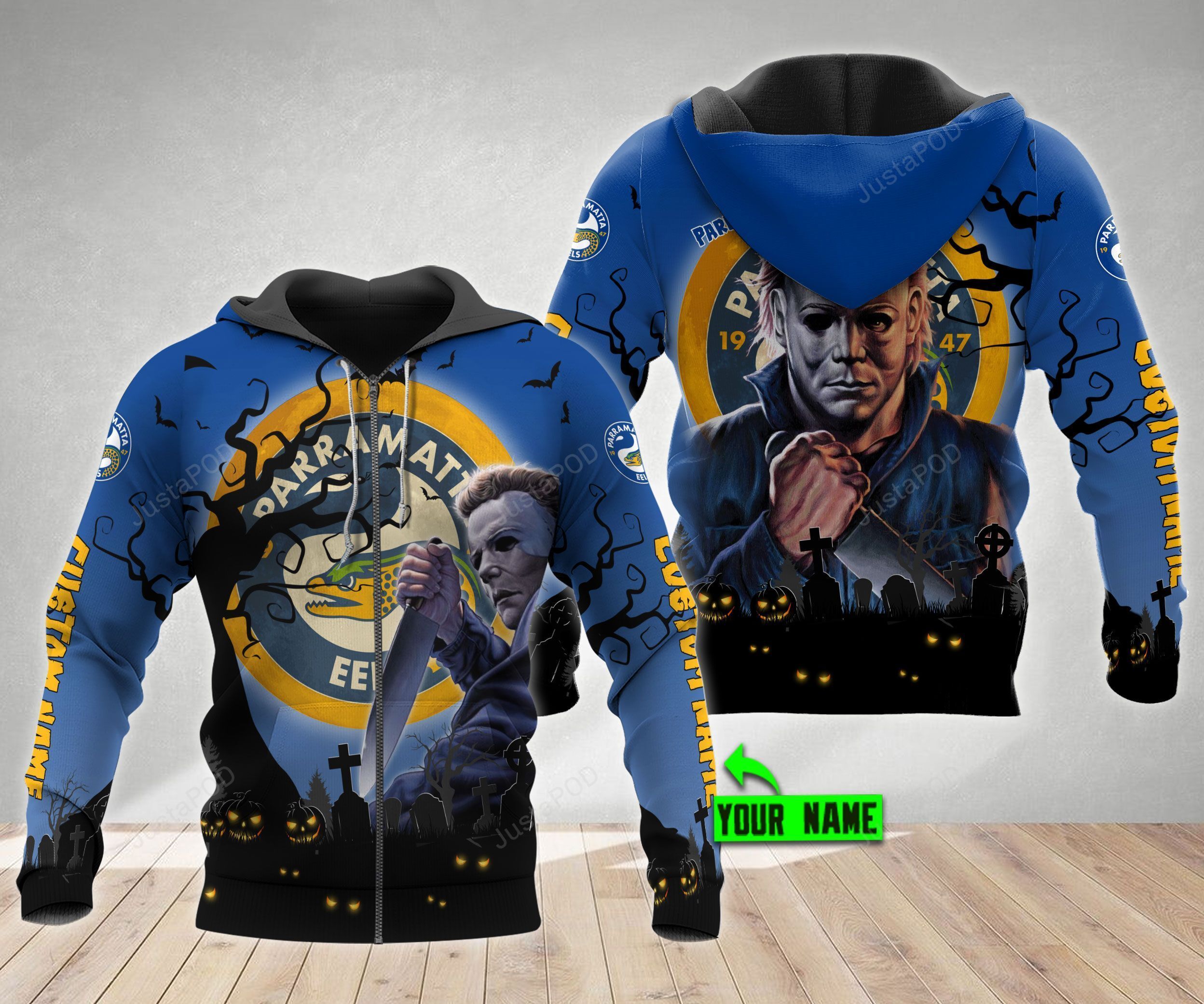 Personalized Parramatta Eels 3D Hoodie Nrl 3D Hoodie Michael Myers Halloween Custom Name 3D All Over Printed Hoodie - e27cfc17f1bb Personalized Parramatta Eels 3D Hoodie Nrl 3D Hoodie Michael Myers Halloween Custom Name 3D All Over Printed Hoodie - e27cfc17f1bb