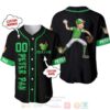 Personalized Peter Pan Playing Baseball All Over Print Black Baseball Jersey