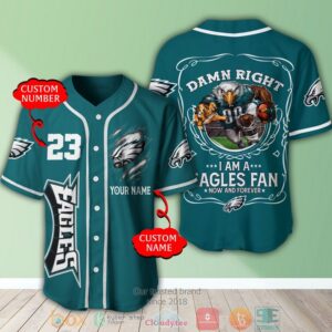 Personalized Philadelphia Eagles Nfl I Am A Eagles Fan Baseball Jersey Shirt
