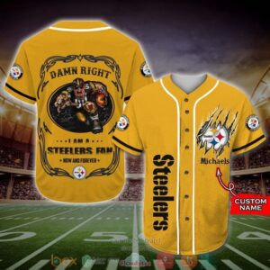 Personalized Pittsburgh Steelers Mascot Nfl Baseball Jersey Shirt