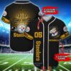 Personalized Pittsburgh Steelers Nfl God First Family Second Then Baseball Jersey Shirt