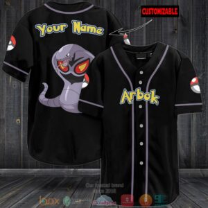 Personalized Pokemon Arbok Baseball Jersey