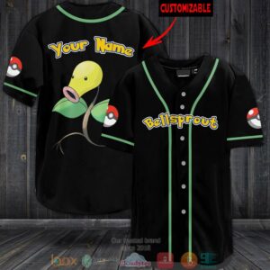 Personalized Pokemon Bellsprout Baseball Jersey