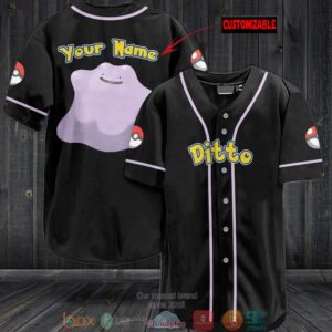 Personalized Pokemon Ditto Baseball Jersey