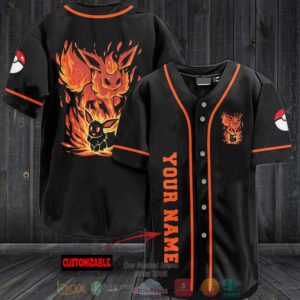 Personalized Pokemon Eevee Baseball Jersey