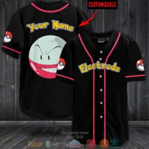 Personalized Pokemon Electrode Baseball Jersey