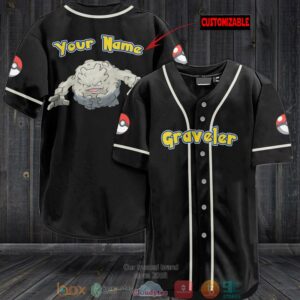 Personalized Pokemon Graveler Baseball Jersey