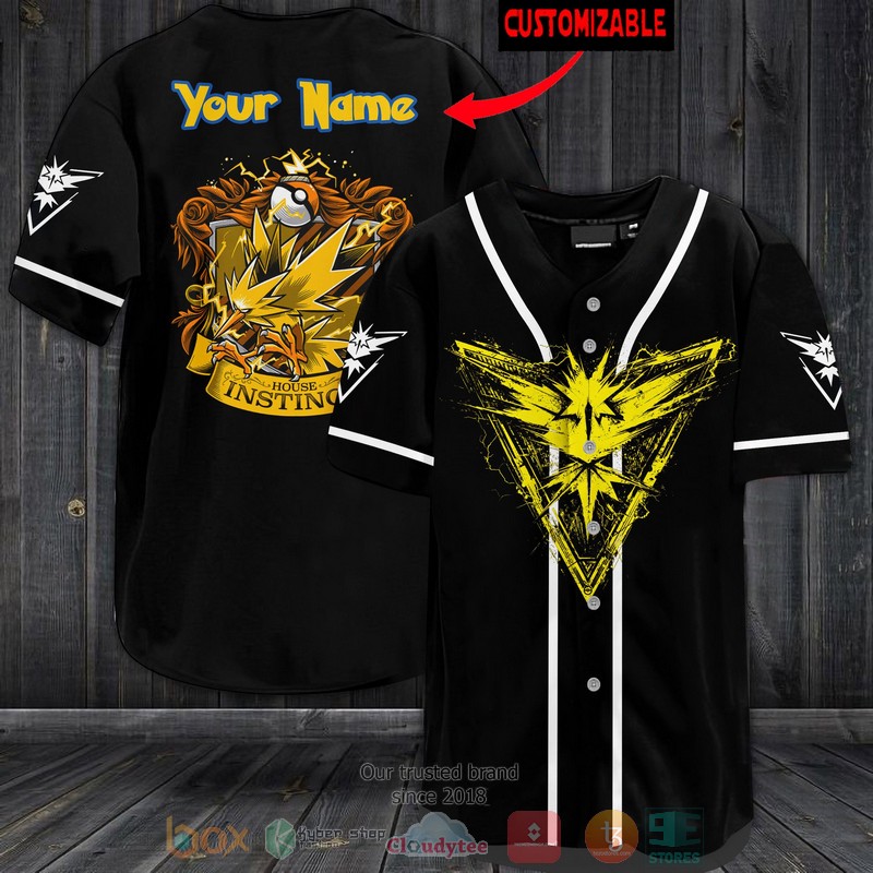 Personalized Pokemon House Insting Baseball Jersey Personalized Pokemon House Insting Baseball Jersey