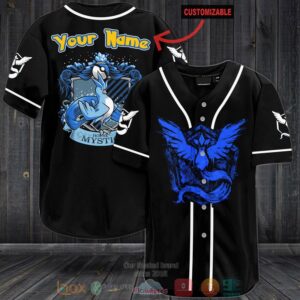 Personalized Pokemon House Mystic Baseball Jersey