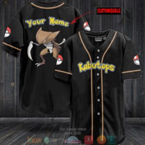 Personalized Pokemon Kabutops Baseball Jersey