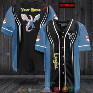 Personalized Pokemon Lugia Baseball Jersey