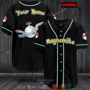 Personalized Pokemon Magnemite Baseball Jersey