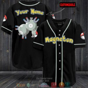 Personalized Pokemon Magneton Baseball Jersey