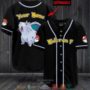 Personalized Pokemon Nidoran F Baseball Jersey