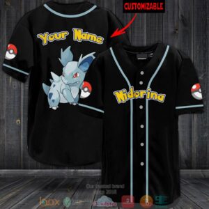 Personalized Pokemon Nidorina Baseball Jersey