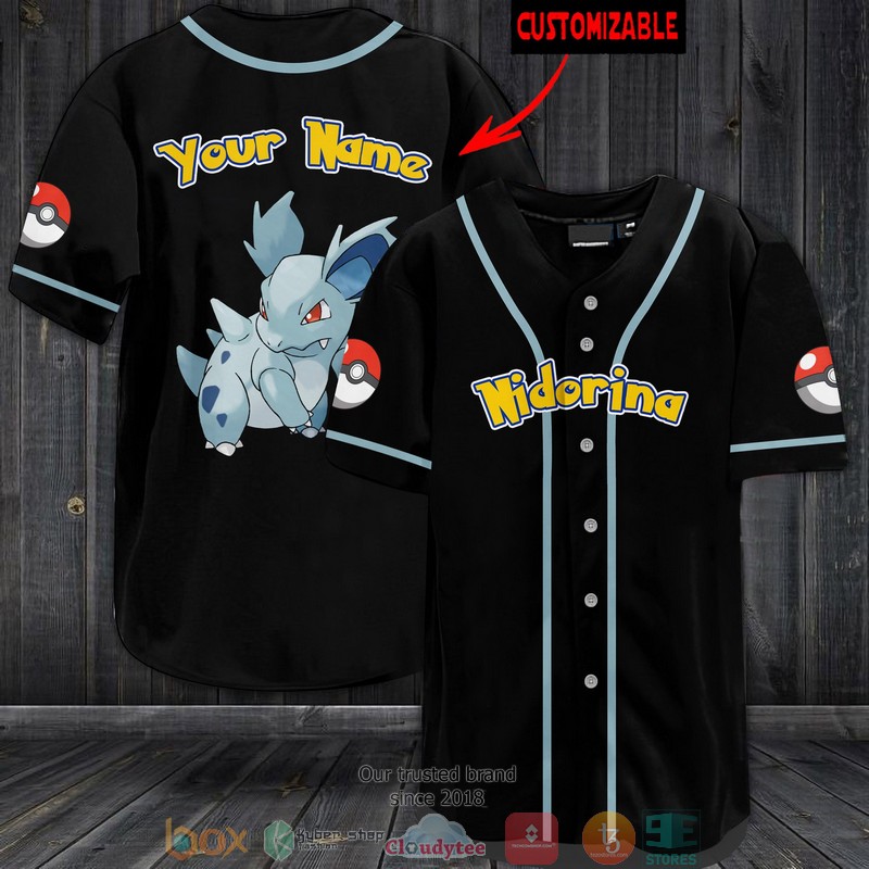 Personalized Pokemon Nidorina Baseball Jersey Personalized Pokemon Nidorina Baseball Jersey