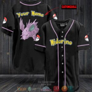 Personalized Pokemon Nidorino Baseball Jersey