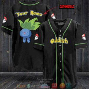Personalized Pokemon Oddish Baseball Jersey