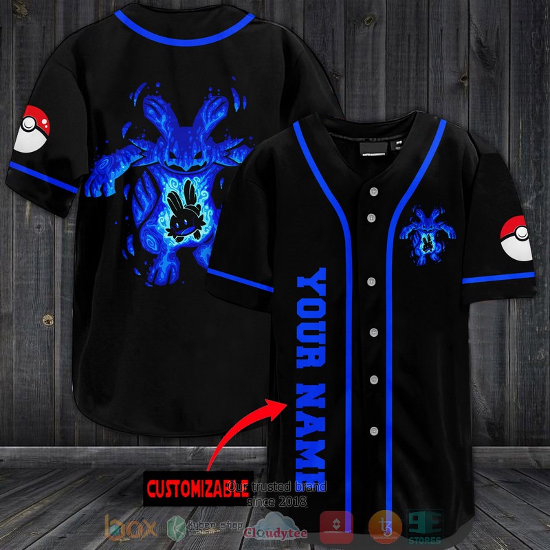 Personalized Pokemon Swampert Baseball Jersey Personalized Pokemon Swampert Baseball Jersey