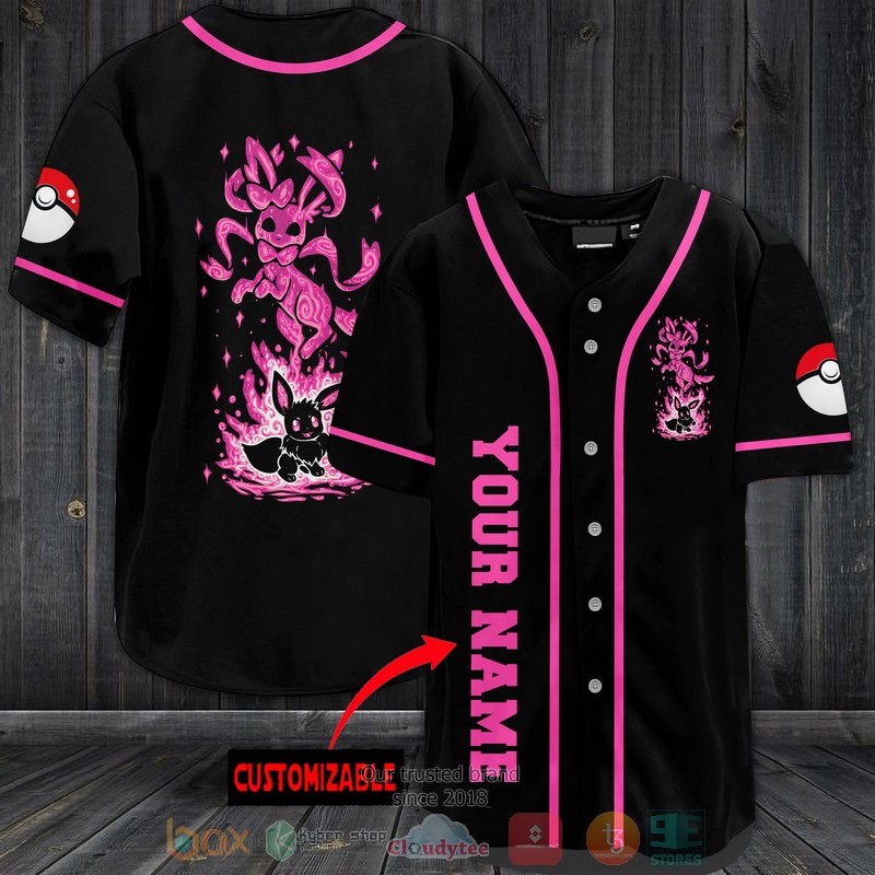 Personalized Pokemon Sylveon Baseball Jersey Personalized Pokemon Sylveon Baseball Jersey
