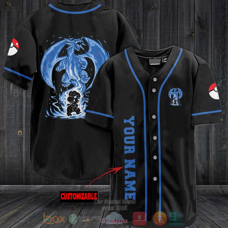 Personalized Pokemon The Dragons Rage Baseball Jersey Personalized Pokemon The Dragons Rage Baseball Jersey