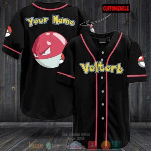 Personalized Pokemon Voltorb Baseball Jersey