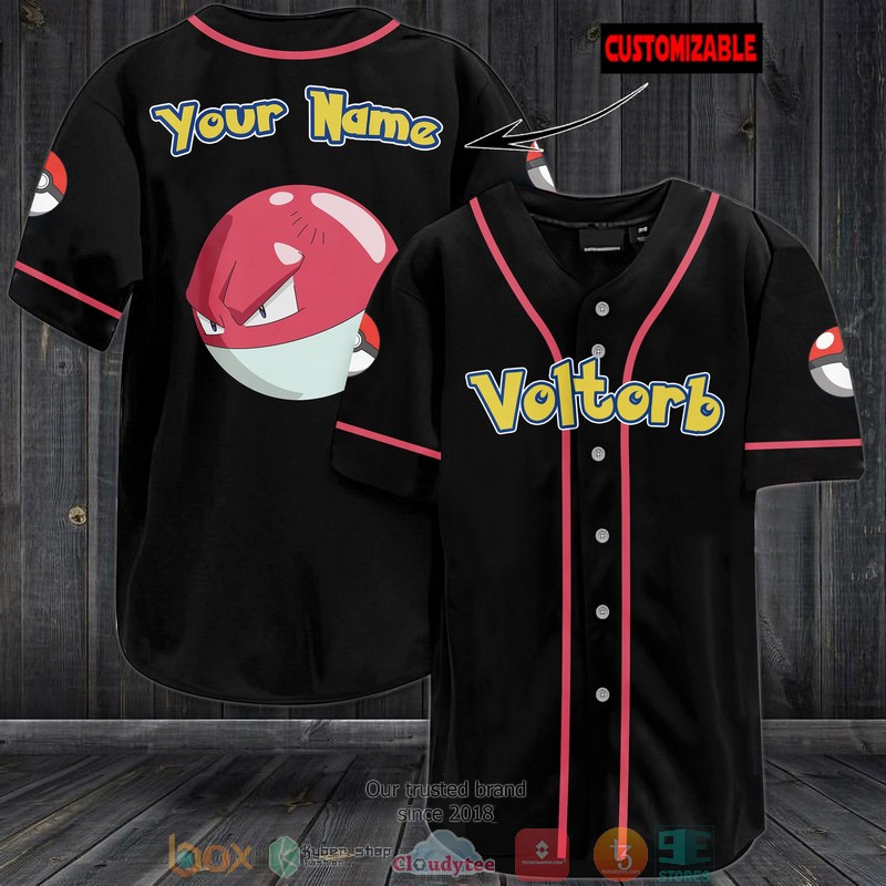 Personalized Pokemon Voltorb Baseball Jersey Personalized Pokemon Voltorb Baseball Jersey
