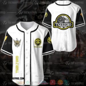 Personalized Power Rangers Mighty Morphin Tigerzord Custom Baseball Jersey