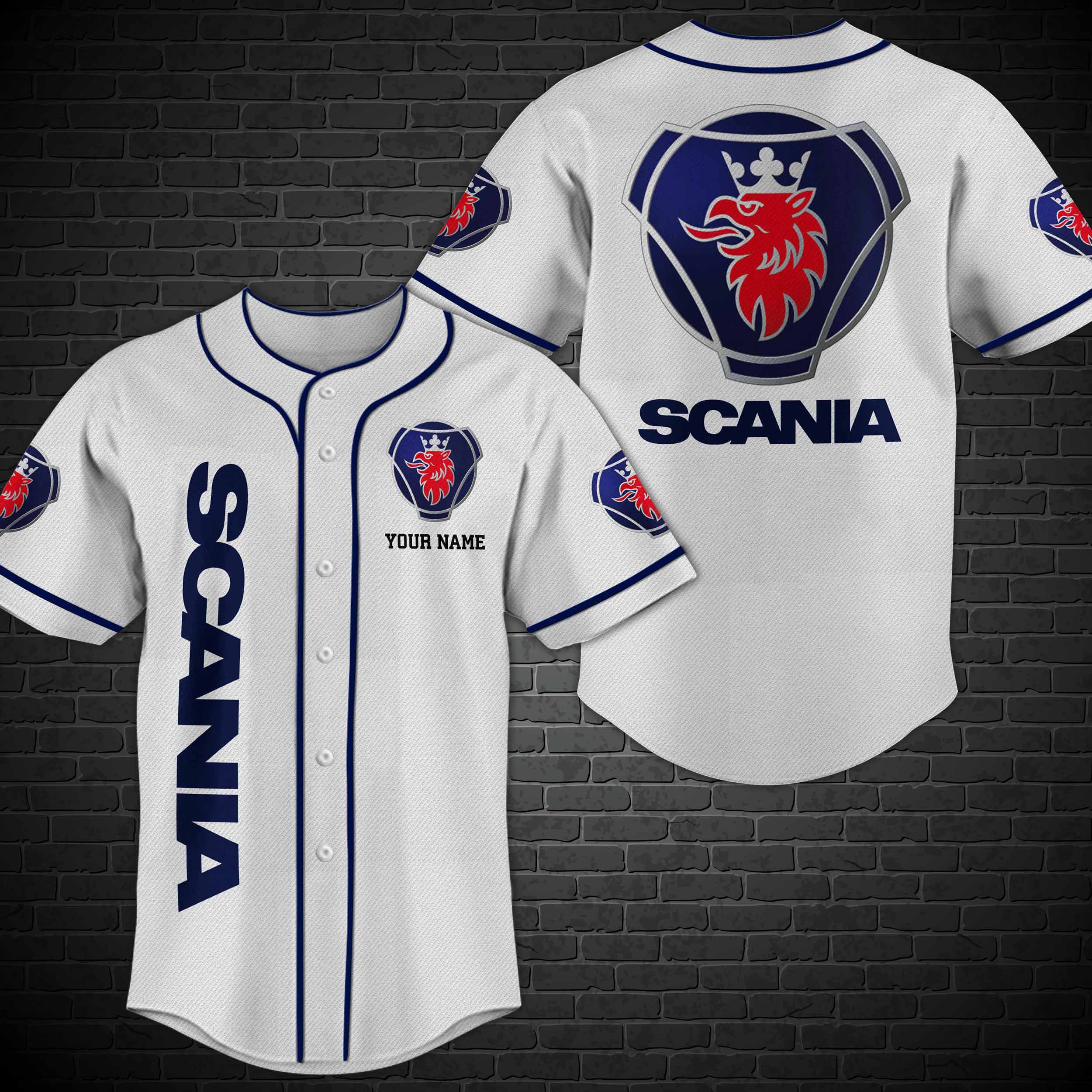Personalized Scania Custom Baseball Jersey Personalized Scania Custom Baseball Jersey