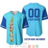 Personalized Seven Dwarfs Snow White Blue Baseball Jersey