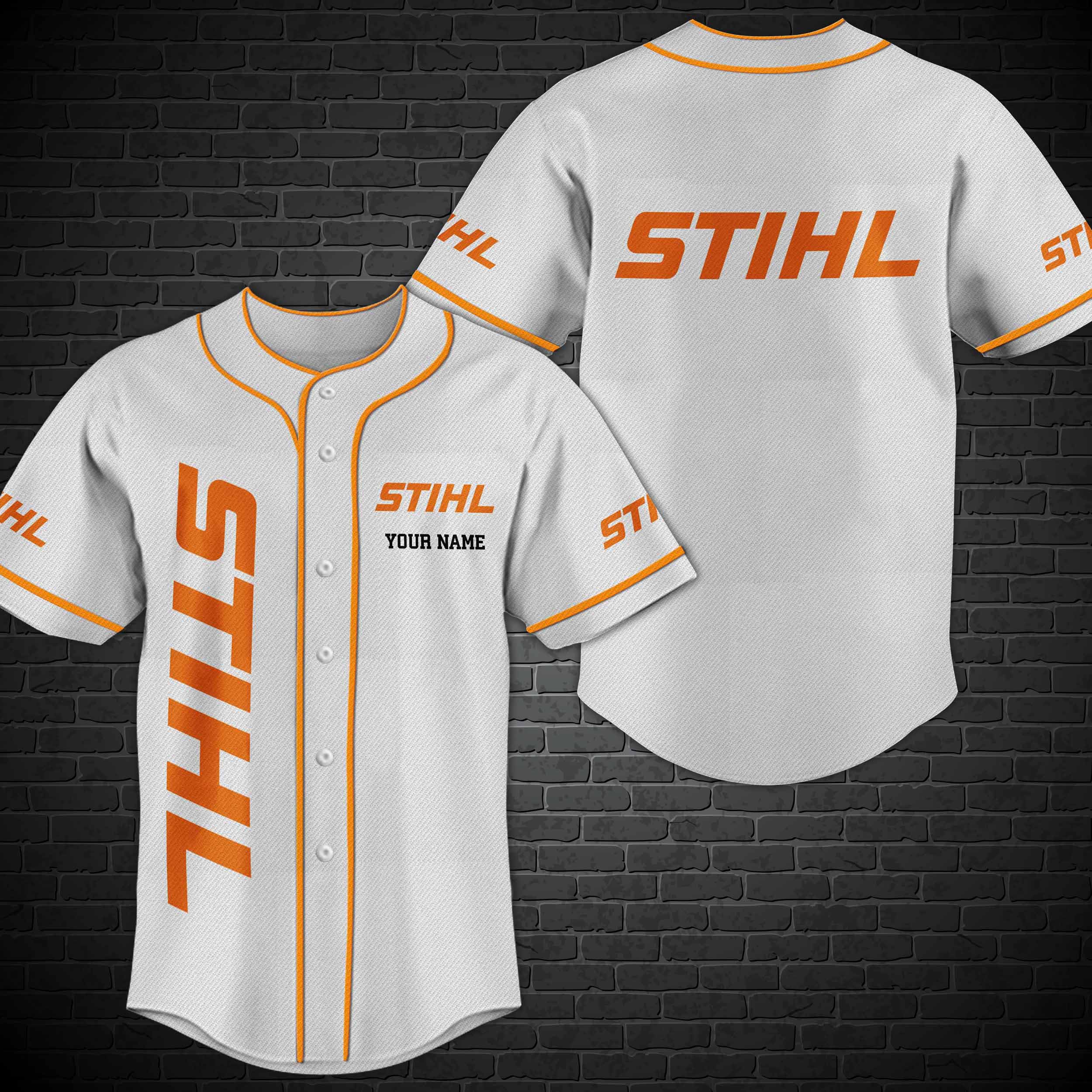 Personalized Stihl Custom Baseball Jersey Personalized Stihl Custom Baseball Jersey