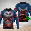 Personalized Sydney Roosters 3D Hoodie Nrl 3D Hoodie Jack Skellington Custom Name 3D All Over Printed Hoodie - ad202d8af770