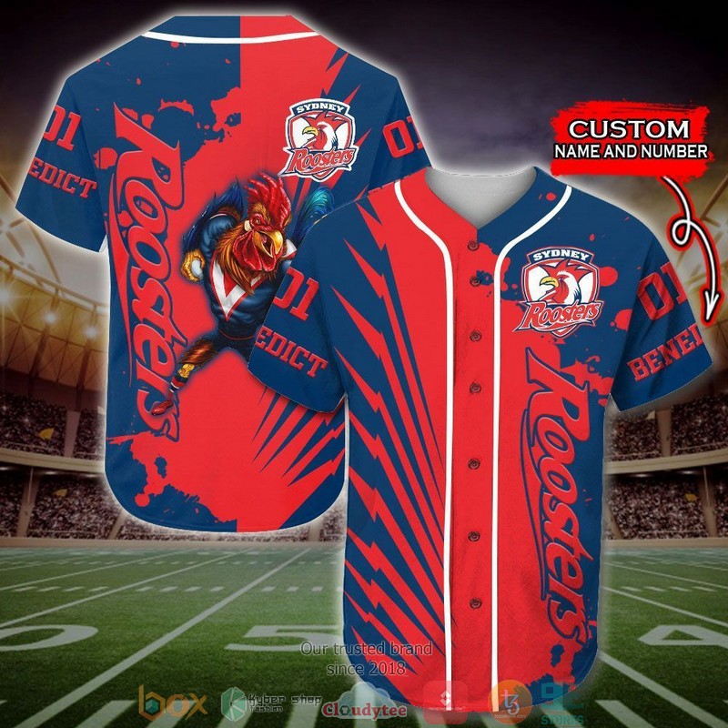 Personalized Sydney Roosters Nrl Baseball Jersey Shirt Personalized Sydney Roosters Nrl Baseball Jersey Shirt