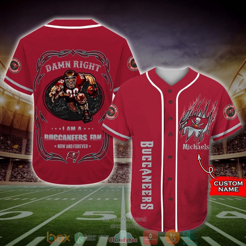 Personalized Tampa Bay Buccaneers Mascot Nfl Baseball Jersey Shirt Personalized Tampa Bay Buccaneers Mascot Nfl Baseball Jersey Shirt