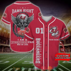 Personalized Tampa Bay Buccaneers Nfl Baseball Jersey Shirt