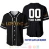 Personalized The Lion King All Over Print Black Baseball Jersey