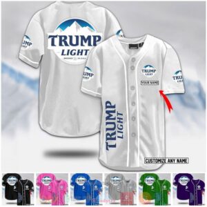 Personalized Trump Light Custom Baseball Jersey