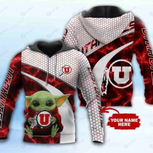 Personalized Utah Utes 3D Hoodie Custom Name 3D All Over Printed Hoodie - dcaeb09f5d33