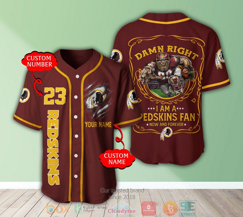 Personalized Washington Redskins Nfl Baseball Jersey Shirt Personalized Washington Redskins Nfl Baseball Jersey Shirt